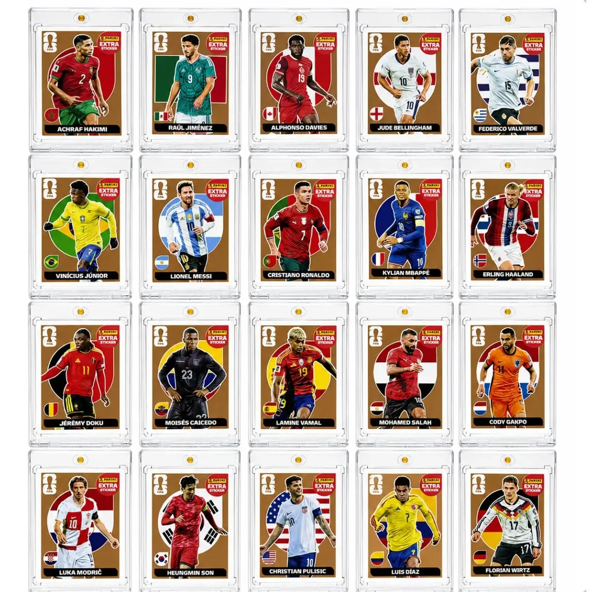 Coleção Legends BRONZE — seleção completa com 20 jogadores