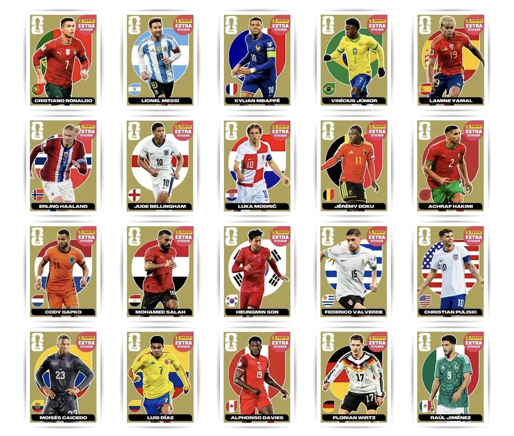 Coleção Legends OURO — seleção completa com 20 jogadores
