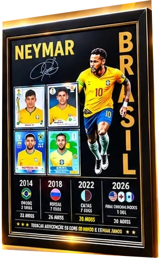 Quadro holográfico Neymar Jr.