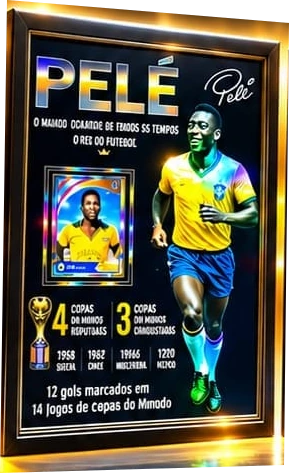 Quadro holográfico Pelé